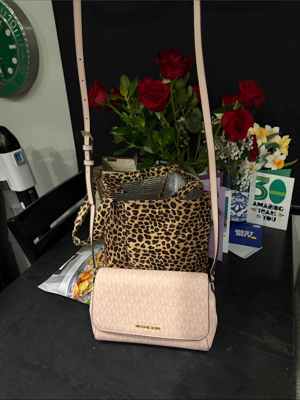 Michael Kors Light Pink Logo Crossbody